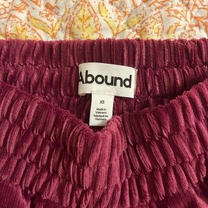 Abound Velvet Wide Leg Pants in Purple Magenta